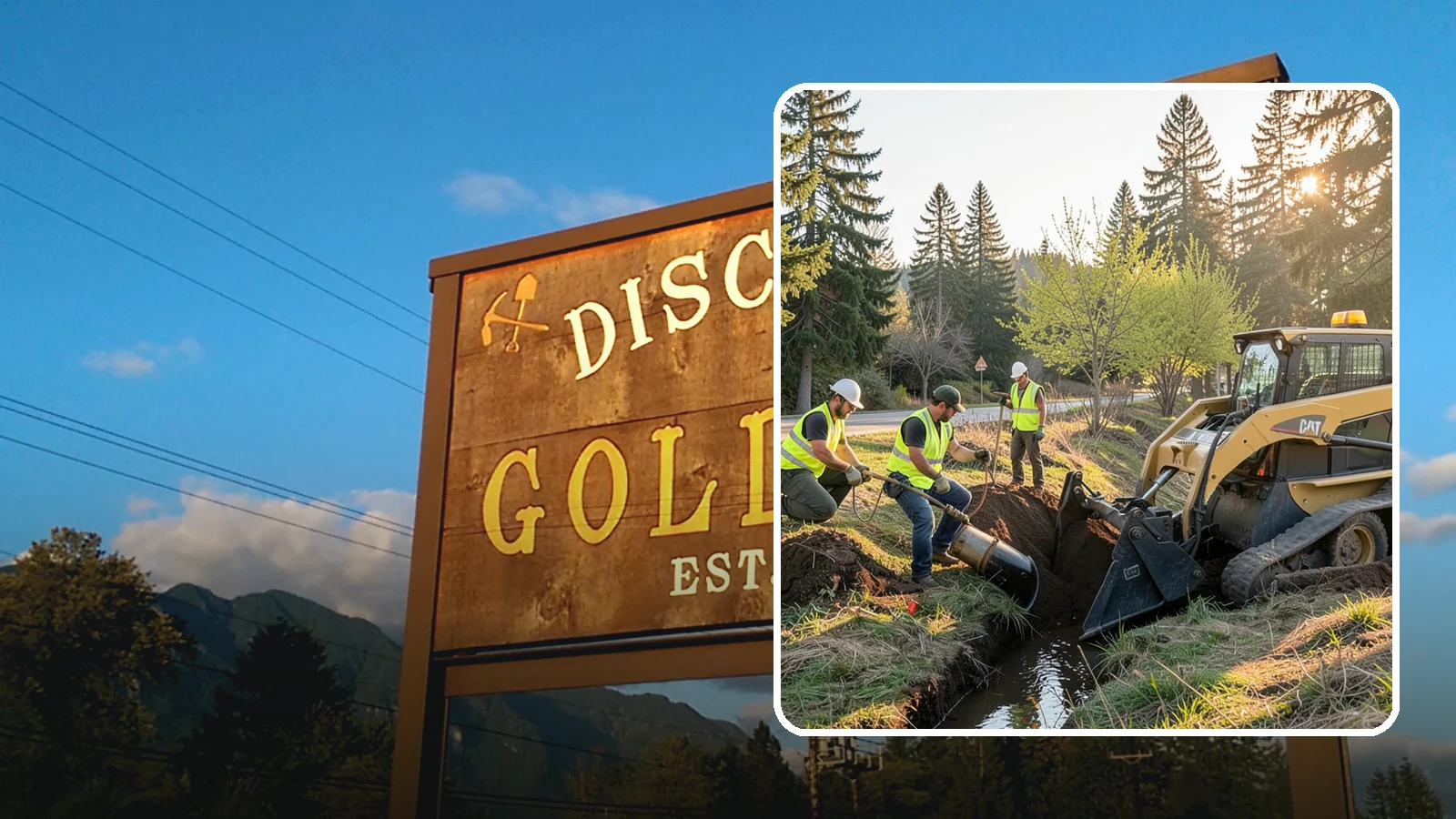 Ditch Maintenance in Gold Bar, Snohomish County, WA - Ditch maintenance and reshaping that restores roadside and open channels to their designed drainage function.