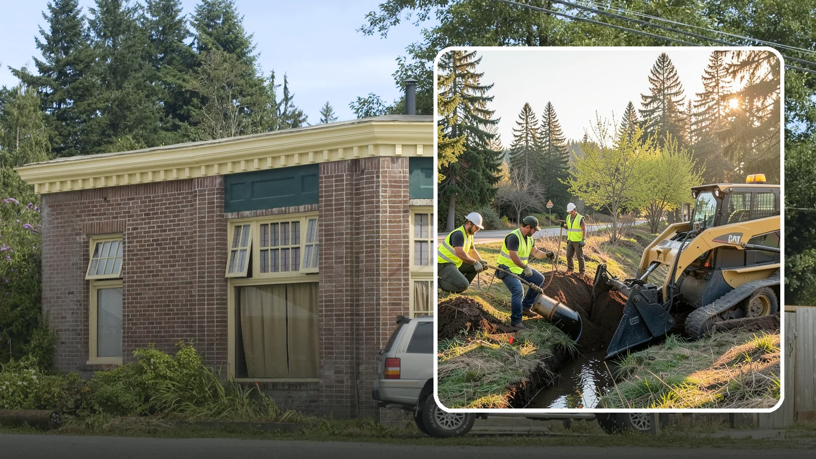 Ditch Maintenance in Hamilton, Skagit County, WA - Ditch maintenance and reshaping that restores roadside and open channels to their designed drainage function.