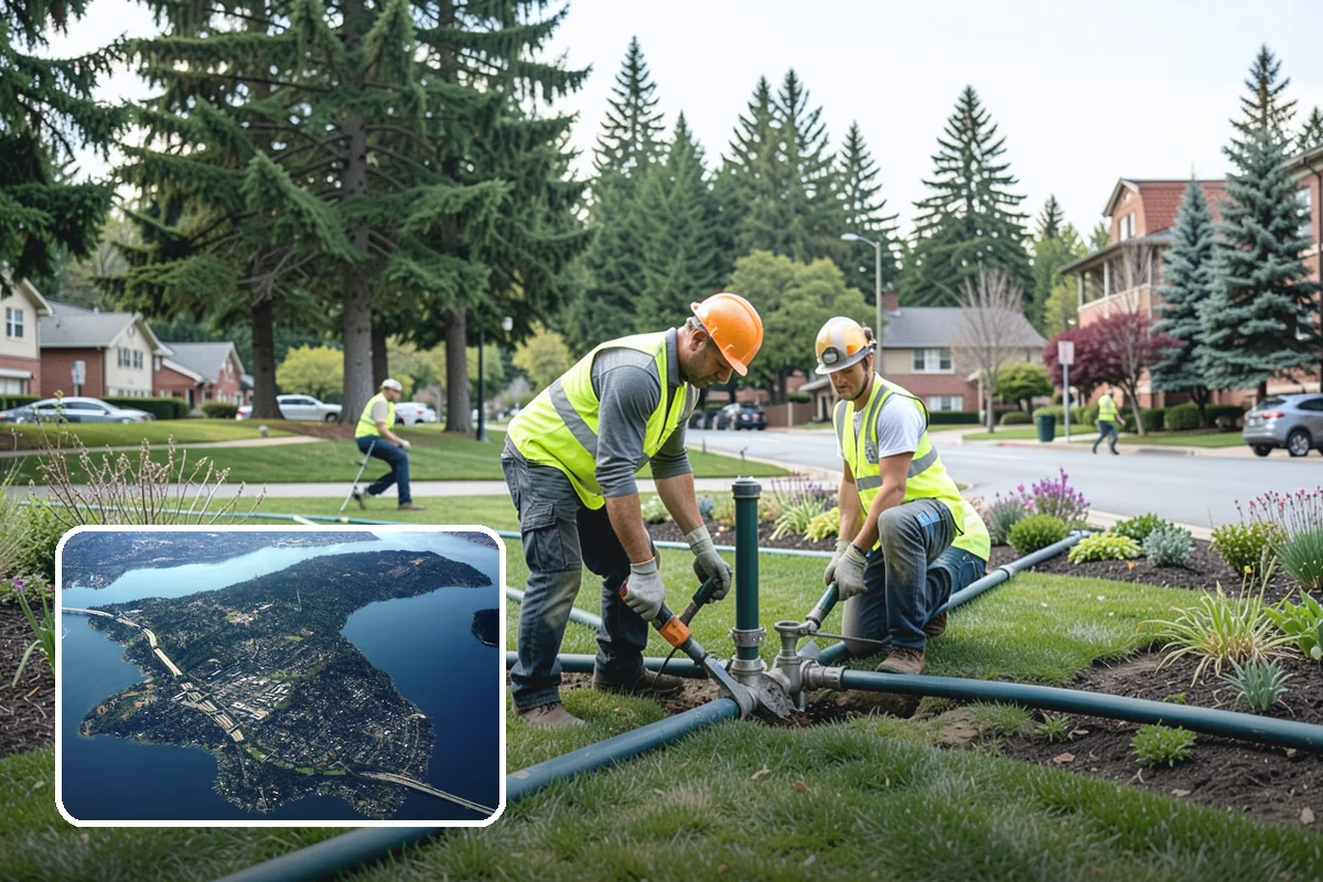 Ditch Maintenance in Mercer Island, King County, WA - Restores designed invert slope and channel capacity