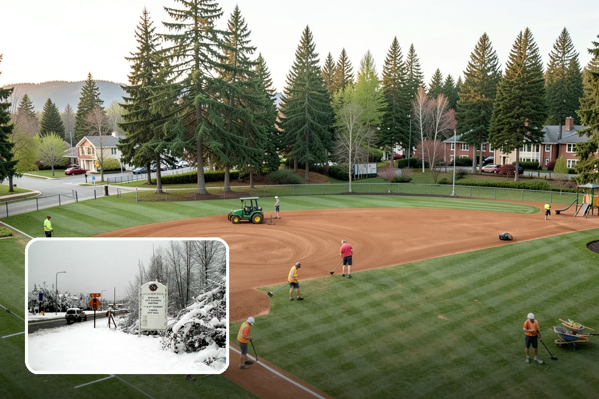 Ditch Maintenance in Newcastle, King County, WA - Restores designed invert slope and channel capacity