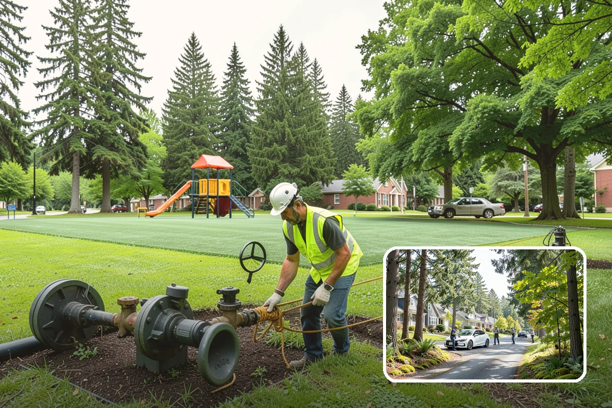 Ditch Maintenance in Normandy Park, King County, WA - Restores designed invert slope and channel capacity