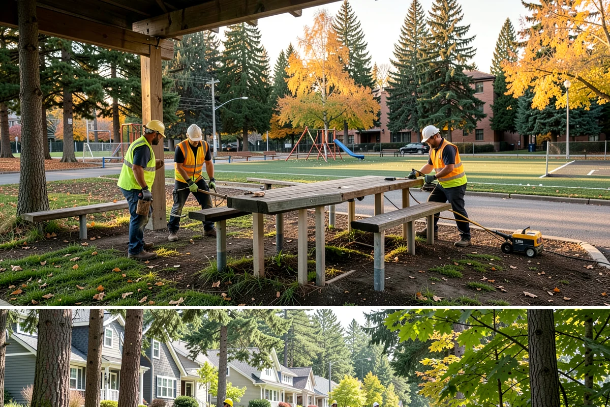 Ditch Maintenance in Normandy Park, King County, WA - Ditch reshaping is best done in late summer and early fall so channels are restored and slope vegetation can establish before...