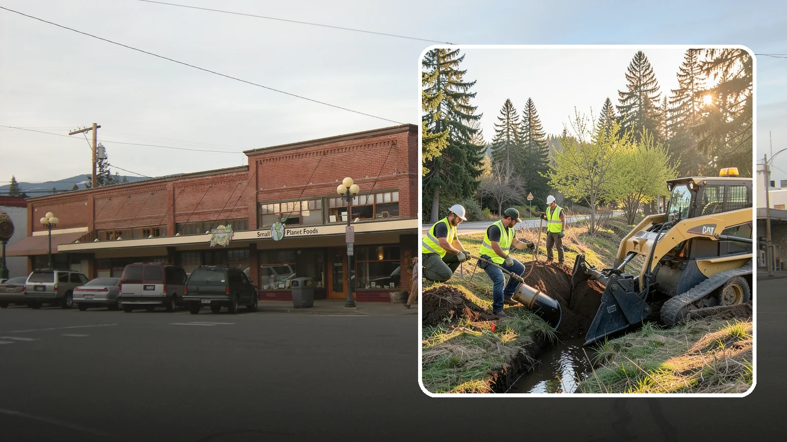 Ditch Maintenance in Sedro-Woolley, Skagit County, WA - Ditch maintenance and reshaping that restores roadside and open channels to their designed drainage function.