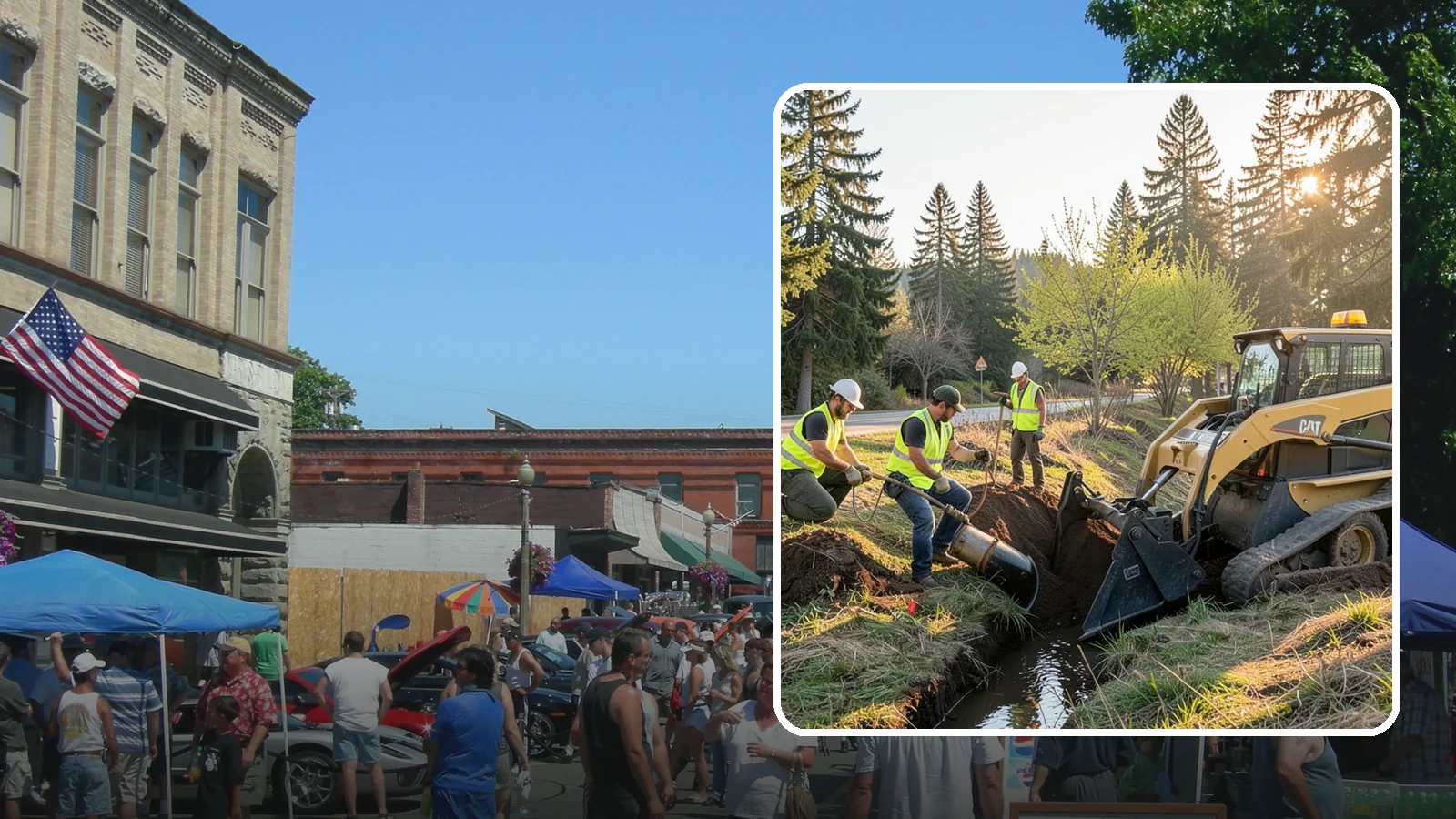 Ditch Maintenance in Snohomish, Snohomish County, WA - Ditch maintenance and reshaping that restores roadside and open channels to their designed drainage function.