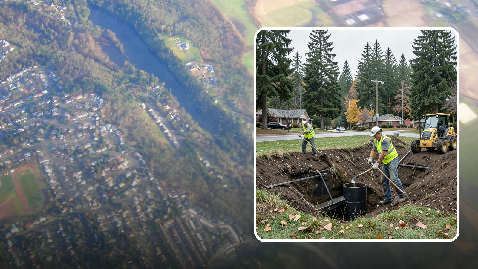 Ditch Mowing in Algona, King County, WA - Roadside ditch mowing that keeps drainage channels flowing and vegetated for slope stability during wet-season runoff.