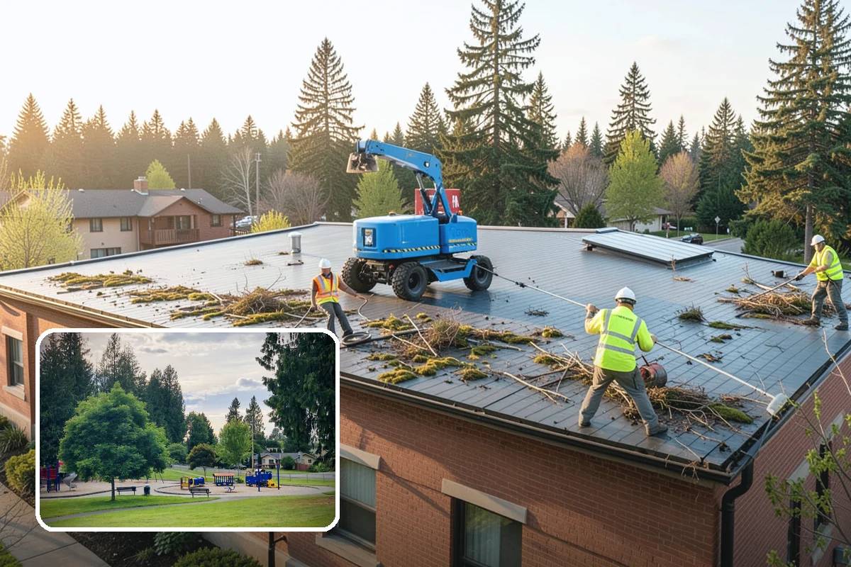 Ditch Mowing in Bonney Lake, Pierce County, WA - Restores design flow capacity ahead of the fall rains