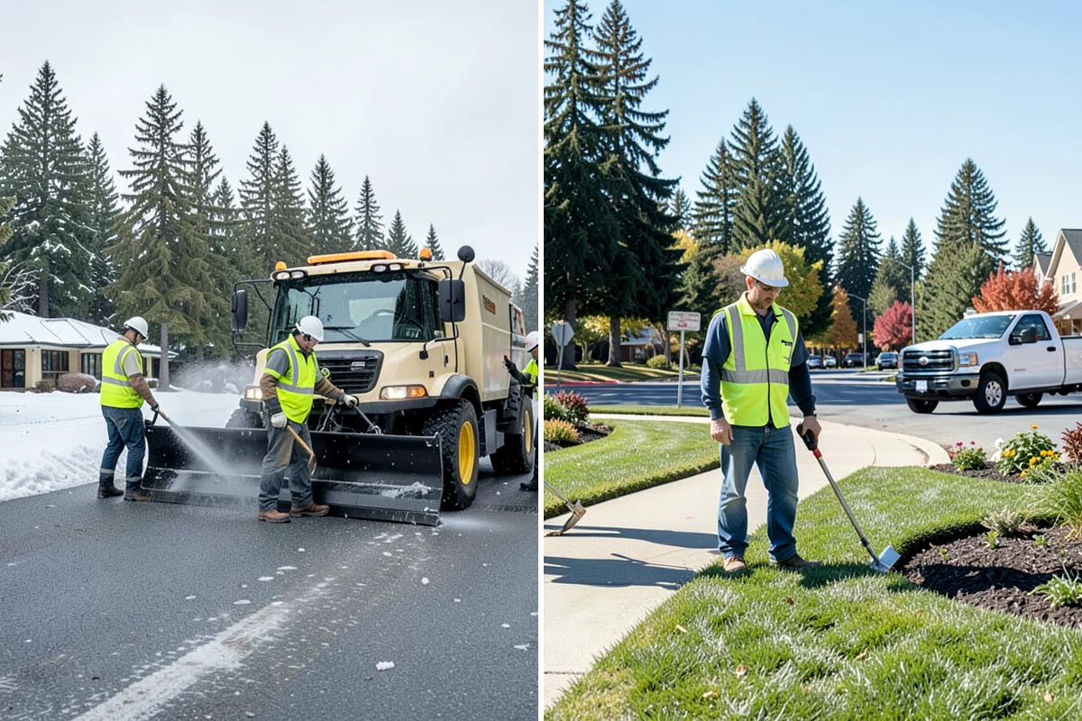 Ditch Mowing in Clyde Hill, King County, WA - Walk representative ditch reaches to confirm cut height and sensitive-area limits