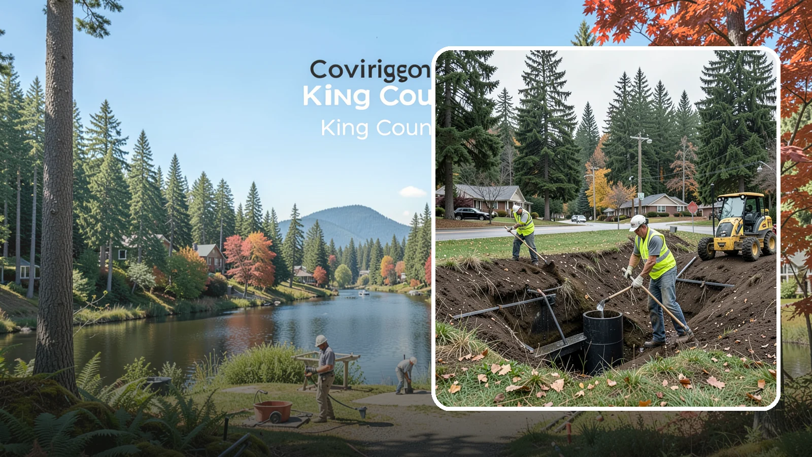Ditch Mowing in Covington, King County, WA - Roadside ditch mowing that keeps drainage channels flowing and vegetated for slope stability during wet-season runoff.