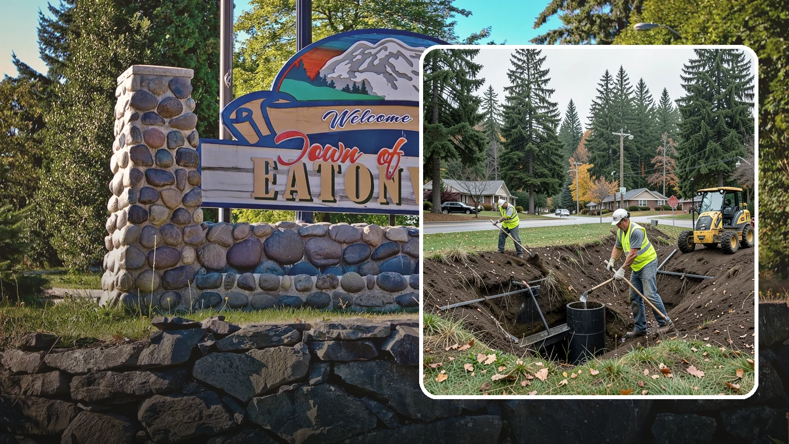 Ditch Mowing in Eatonville, Pierce County, WA - Roadside ditch mowing that keeps drainage channels flowing and vegetated for slope stability during wet-season runoff.