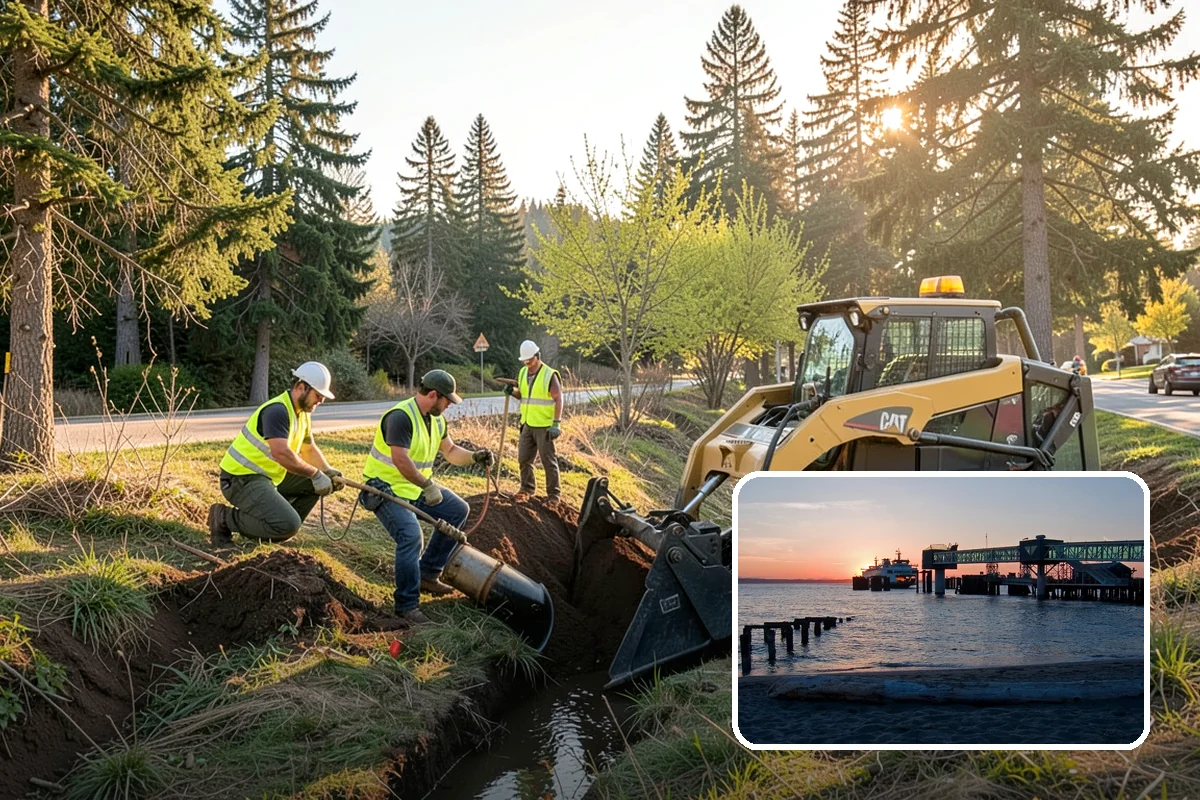 Ditch Mowing in Edmonds, Snohomish County, WA - Restores design flow capacity ahead of the fall rains