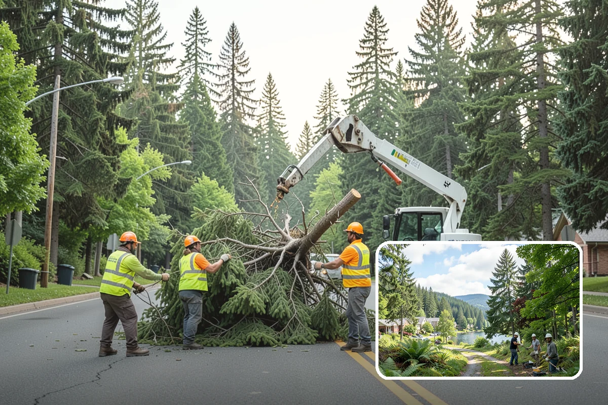 Ditch Mowing in Lake Forest Park, King County, WA - Restores design flow capacity ahead of the fall rains