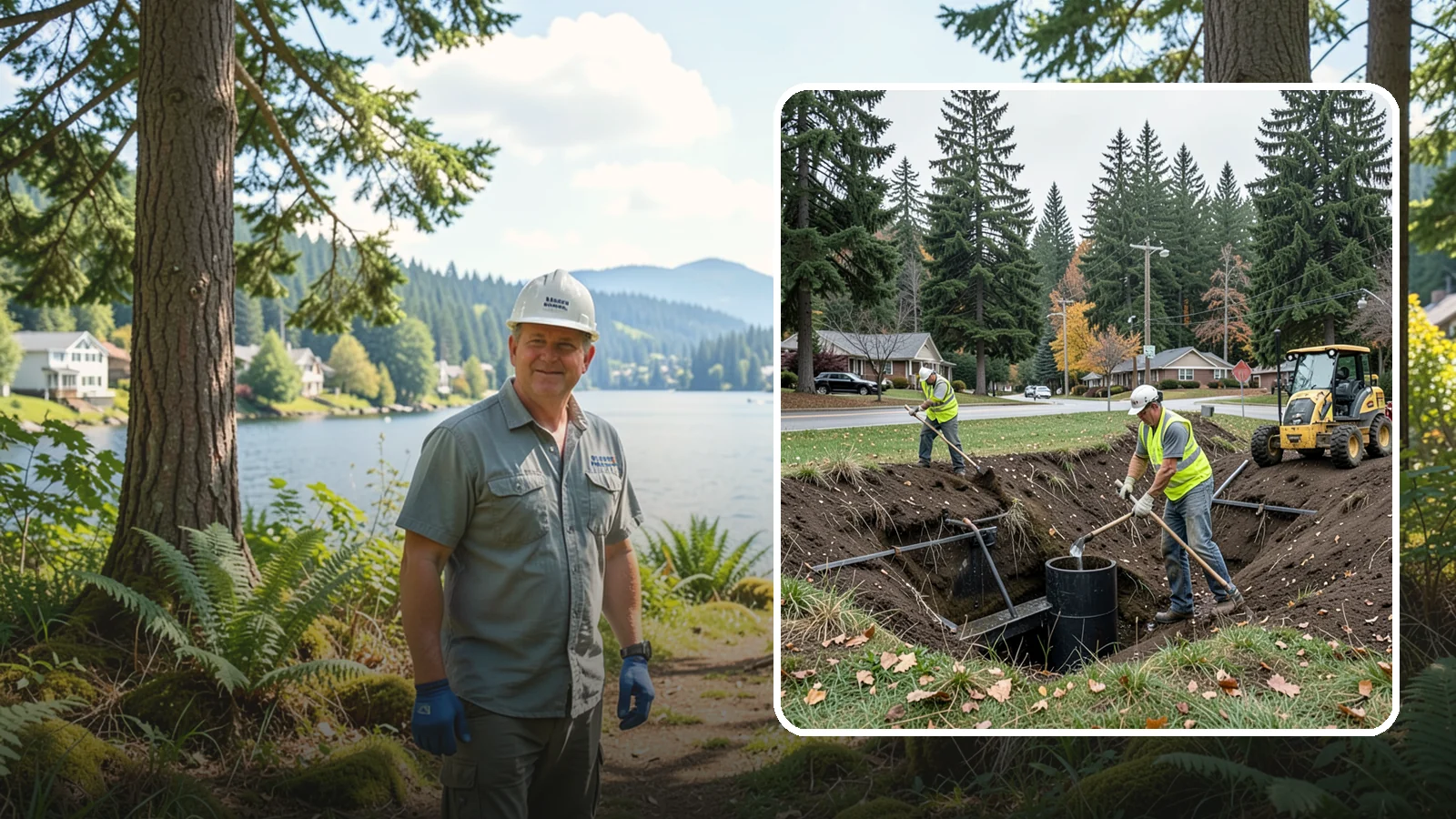 Ditch Mowing in Milton, King County, WA - Roadside ditch mowing that keeps drainage channels flowing and vegetated for slope stability during wet-season runoff.