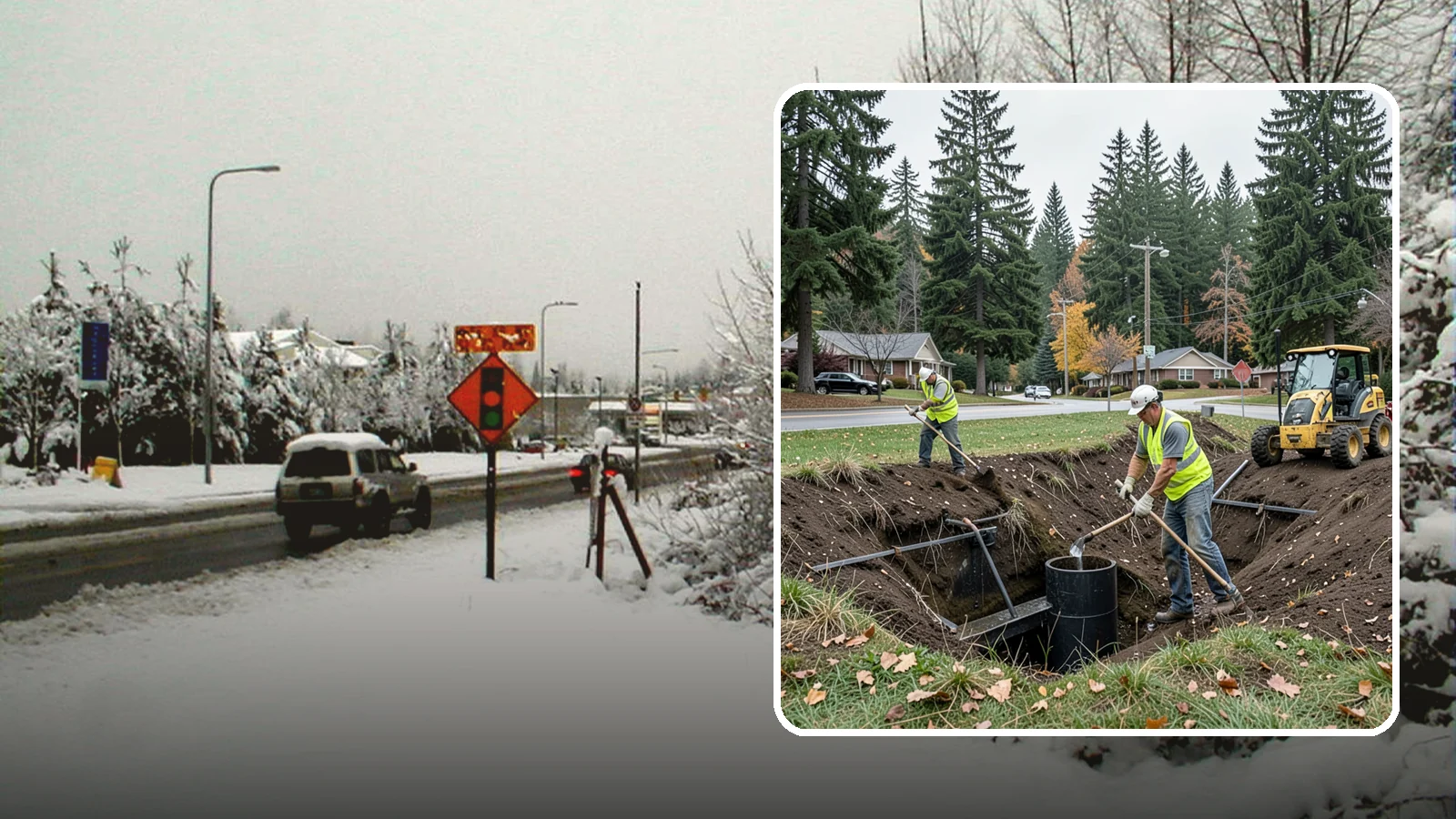 Ditch Mowing in Newcastle, King County, WA - Roadside ditch mowing that keeps drainage channels flowing and vegetated for slope stability during wet-season runoff.