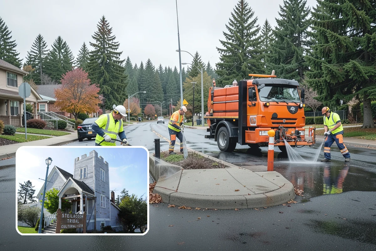 Ditch Mowing in Steilacoom, Pierce County, WA - Restores design flow capacity ahead of the fall rains