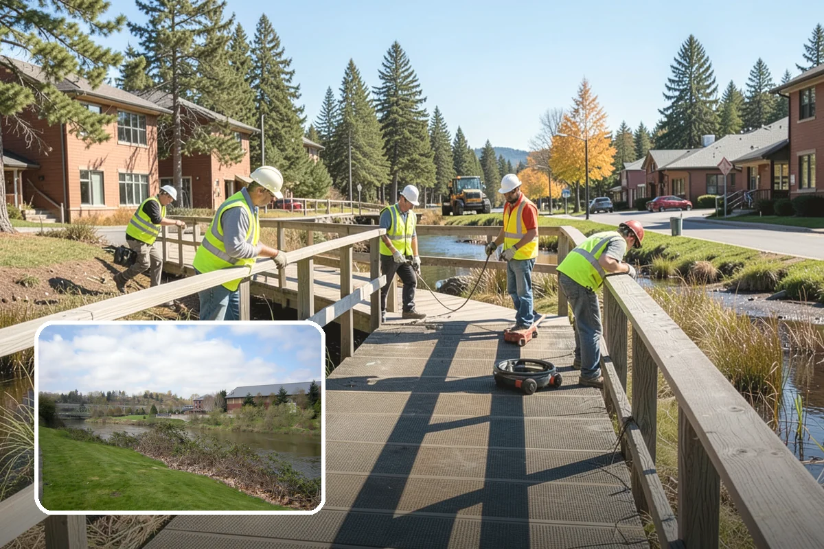 Ditch Mowing in Tukwila, King County, WA - Restores design flow capacity ahead of the fall rains