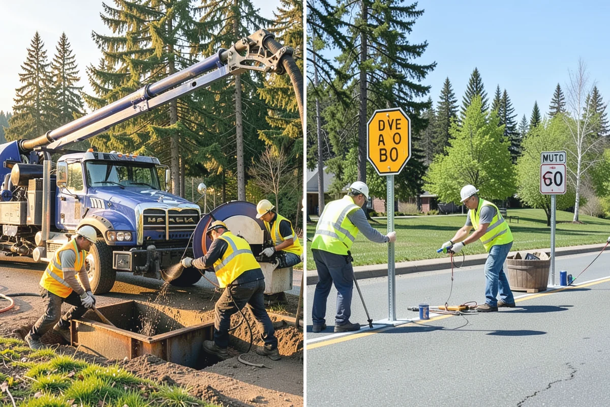 Ditch Mowing in Woodinville, King County, WA - Walk representative ditch reaches to confirm cut height and sensitive-area limits