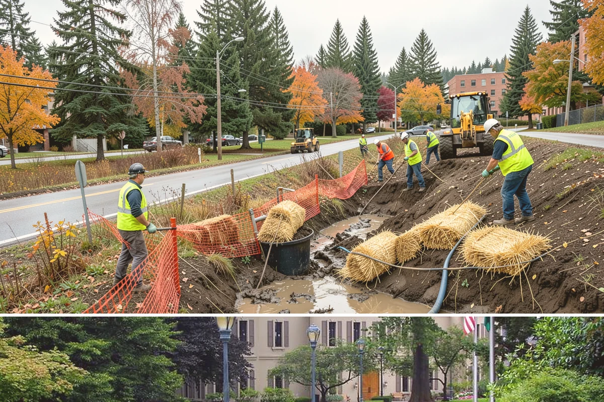 Ditch Mowing in Woodinville, King County, WA - Ditch mowing is best completed in late summer and early fall so channels carry full capacity when Puget Sound's heavy October and...