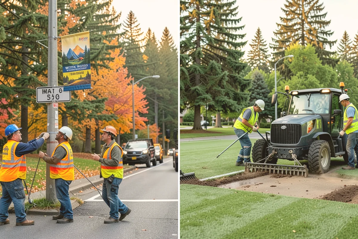 Dog Park Maintenance in Bellevue, King County, WA - Inspect surfacing, fencing, gates, and amenities on each visit