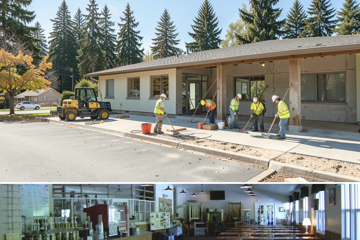 Dog Park Maintenance in Black Diamond, King County, WA - Surfacing and drainage work intensifies through the wet season, while waste service stays constant year-round.