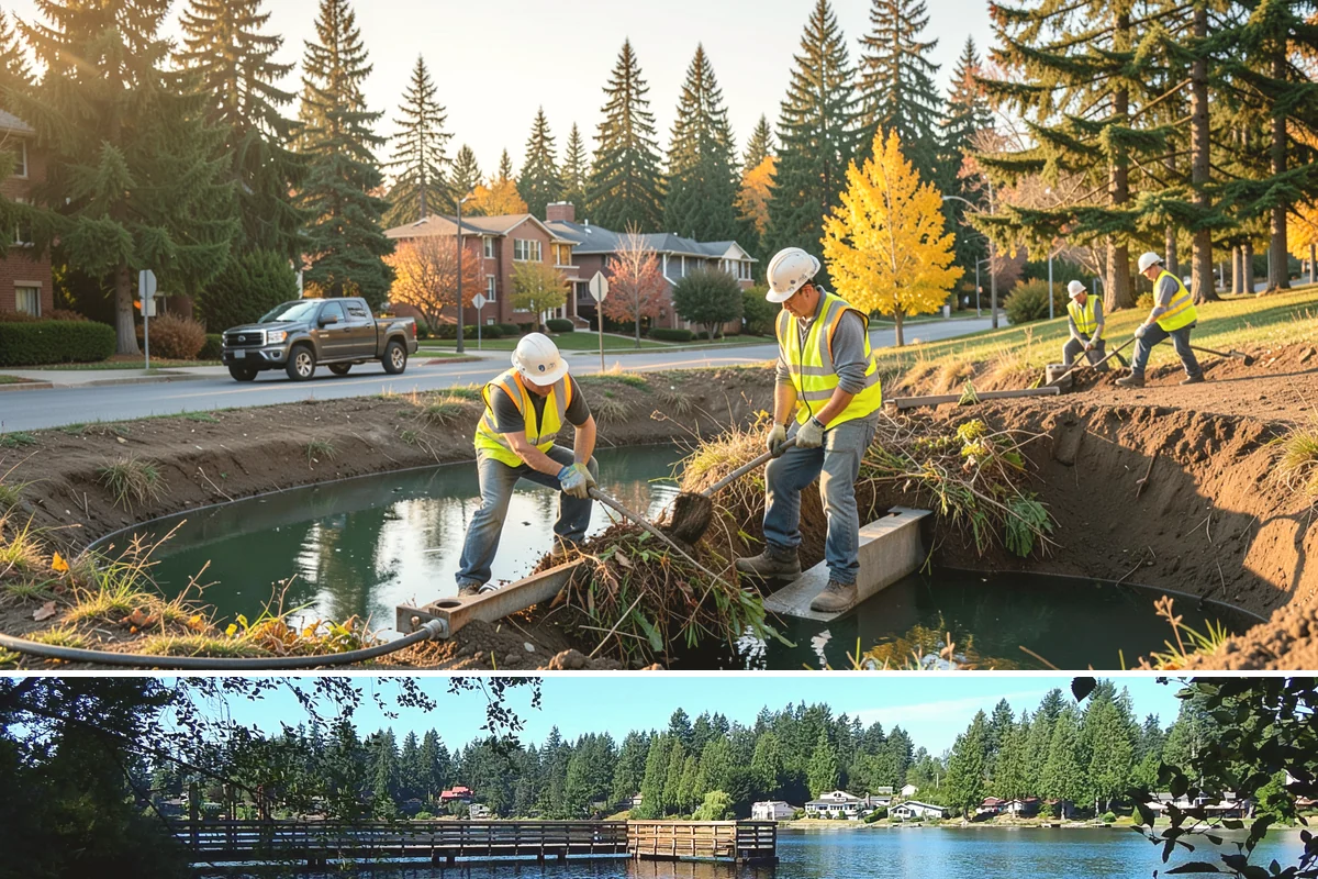 Dog Park Maintenance in Federal Way, King County, WA - Surfacing and drainage work intensifies through the wet season, while waste service stays constant year-round.