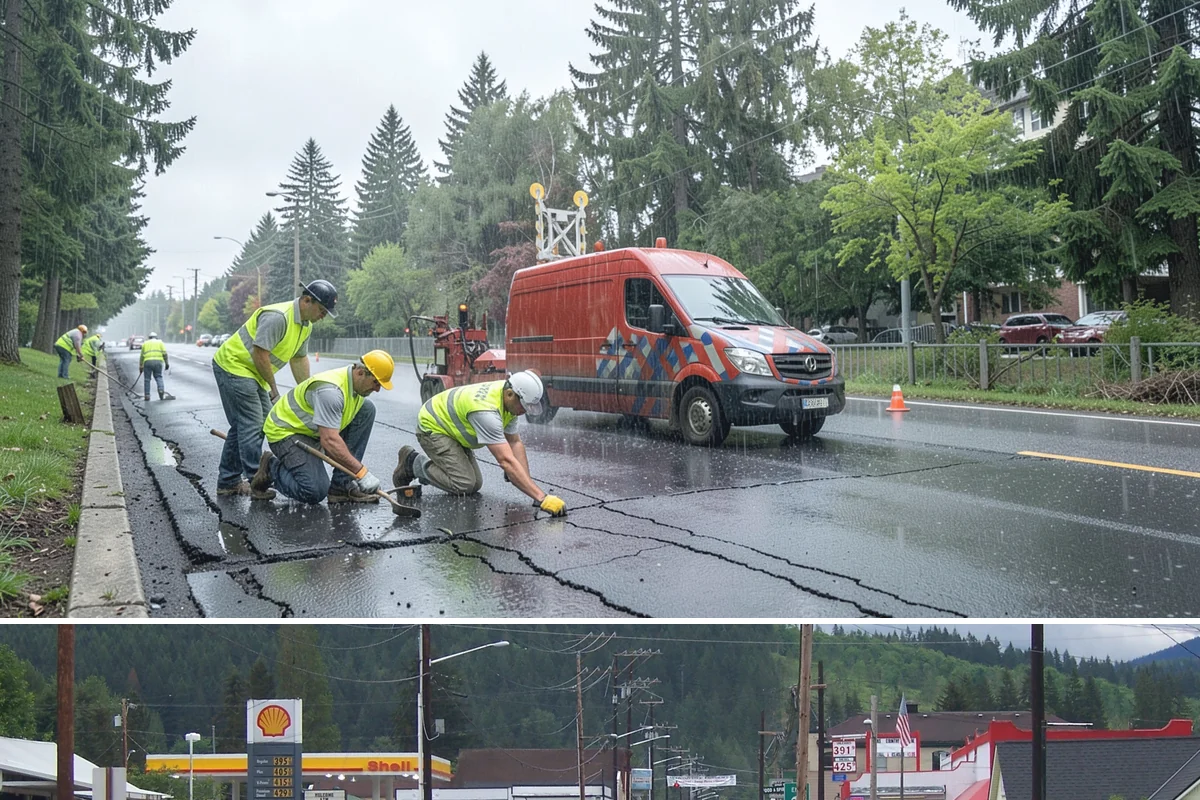 Dog Park Maintenance in Granite Falls, Snohomish County, WA - Surfacing and drainage work intensifies through the wet season, while waste service stays constant year-round.