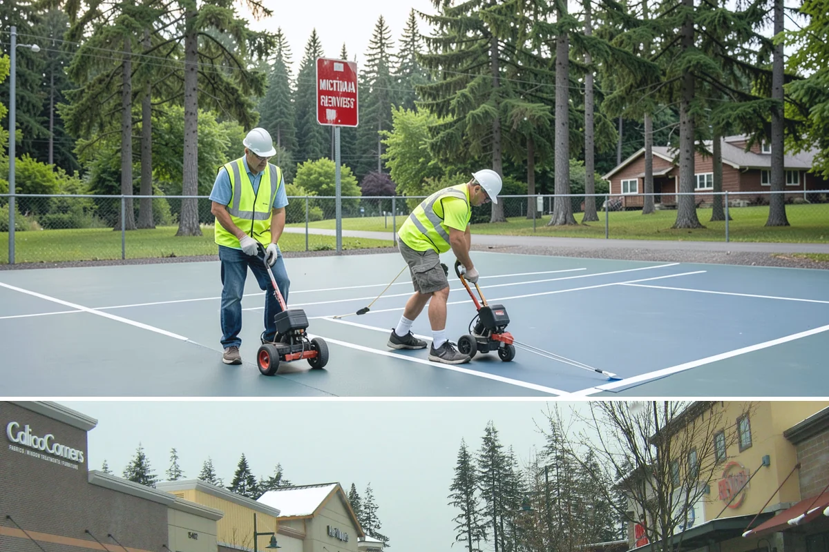 Dog Park Maintenance in Mill Creek, Snohomish County, WA - Surfacing and drainage work intensifies through the wet season, while waste service stays constant year-round.