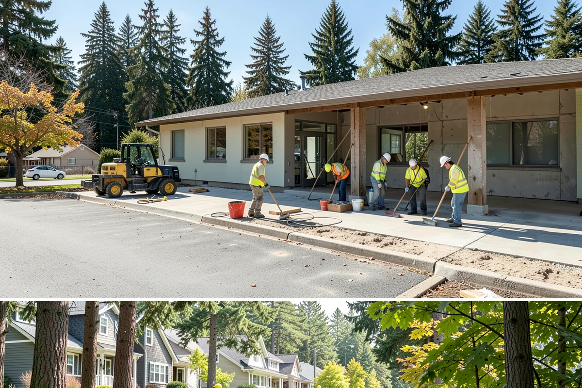 Dog Park Maintenance in Normandy Park, King County, WA - Surfacing and drainage work intensifies through the wet season, while waste service stays constant year-round.