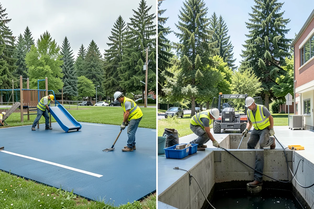 Dog Park Maintenance in Pacific, King County, WA - Inspect surfacing, fencing, gates, and amenities on each visit