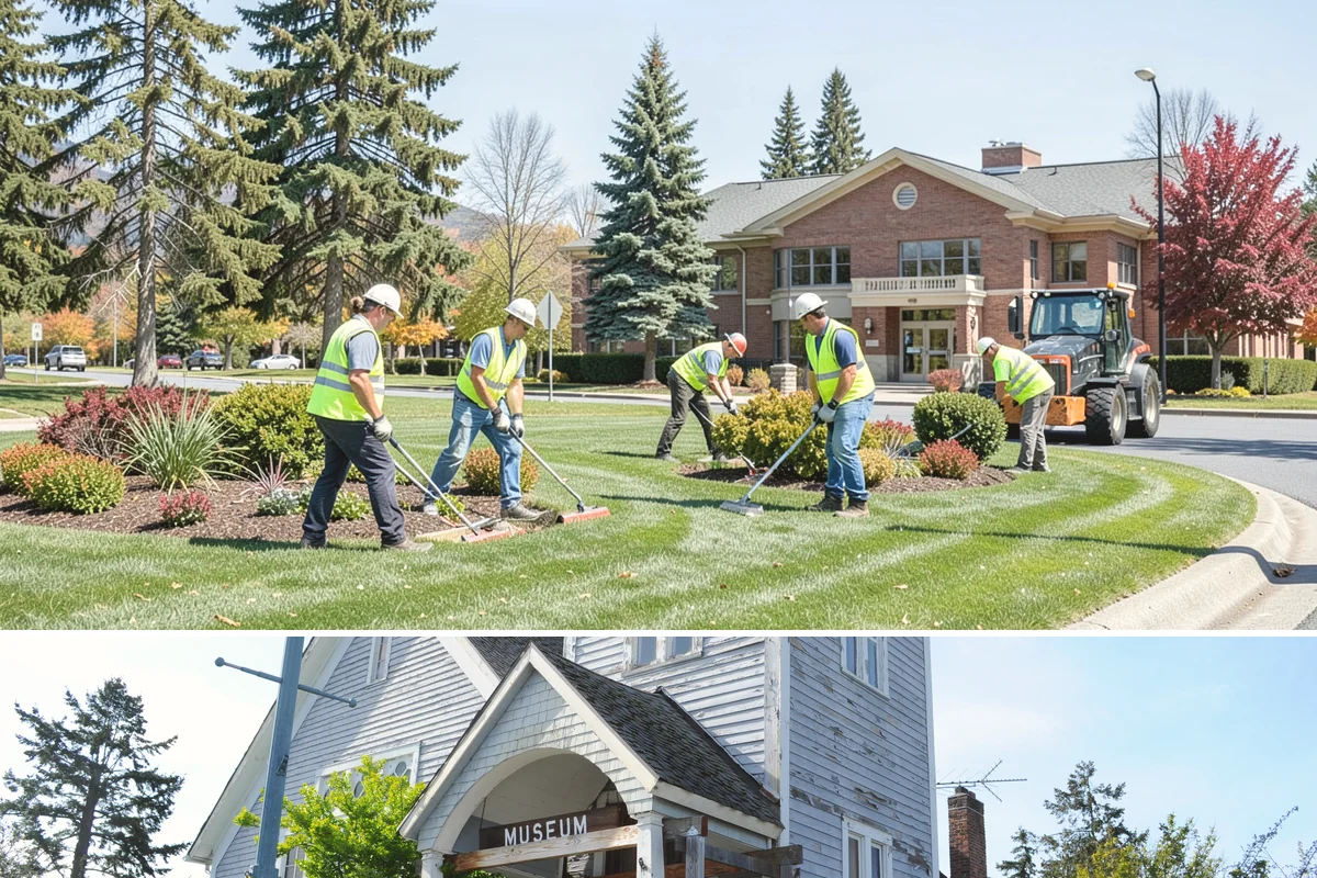 Dog Park Maintenance in Steilacoom, Pierce County, WA - Surfacing and drainage work intensifies through the wet season, while waste service stays constant year-round.