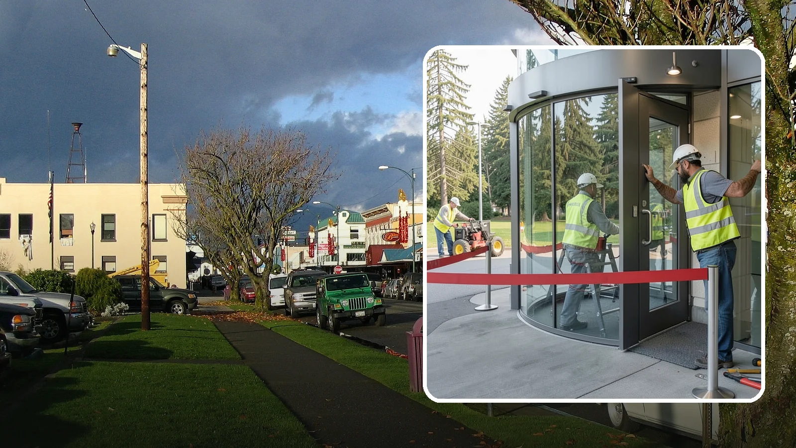 Door Repairs in Arlington, Snohomish County, WA - Repair of exterior doors and hardware to maintain secure, accessible entrances at public buildings.