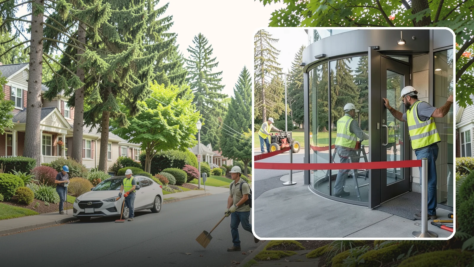 Door Repairs in Beaux Arts Village, King County, WA - Repair of exterior doors and hardware to maintain secure, accessible entrances at public buildings.