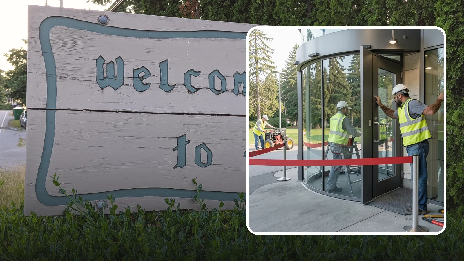 Door Repairs in Brier, Snohomish County, WA - Repair of exterior doors and hardware to maintain secure, accessible entrances at public buildings.