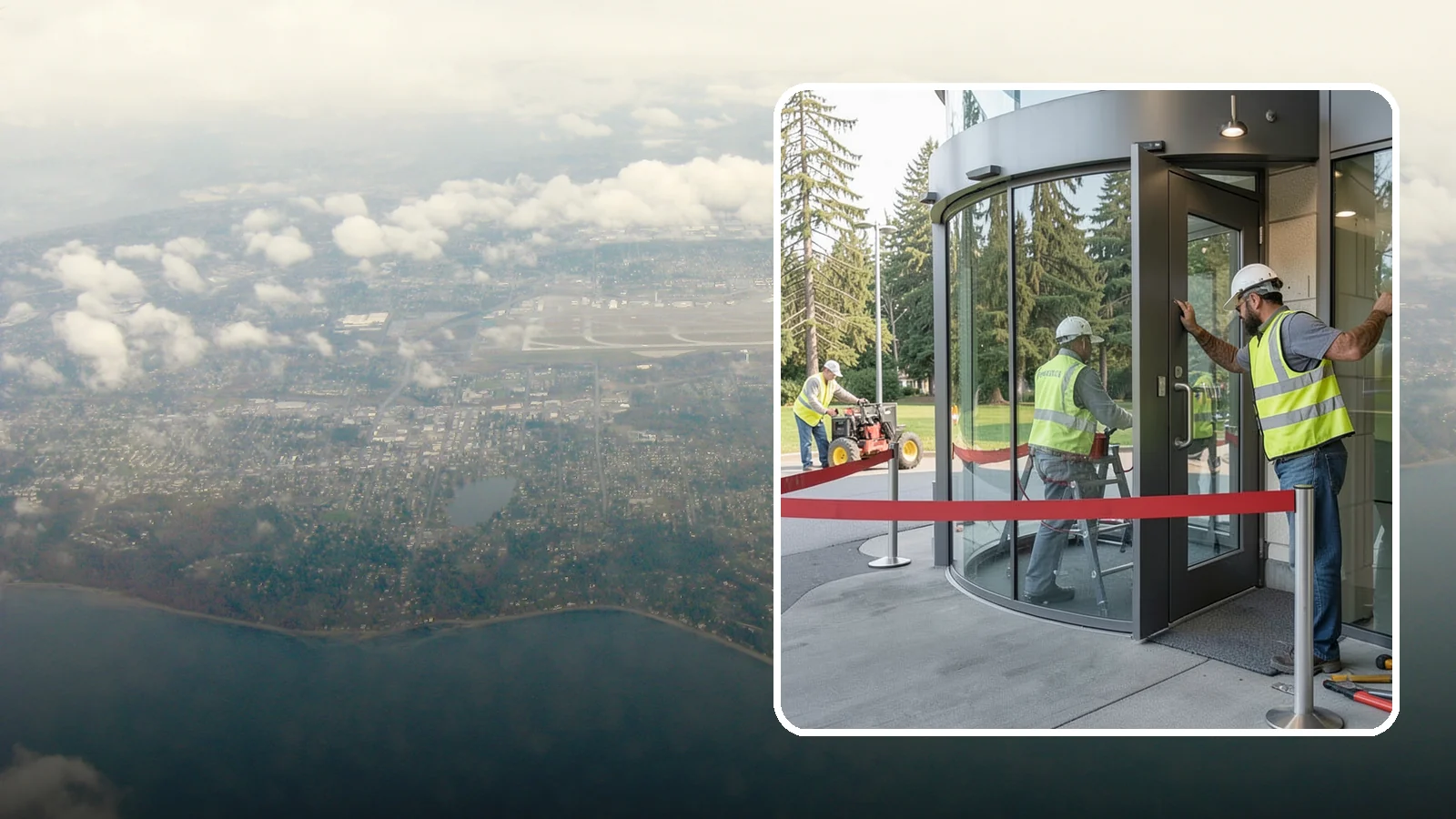 Door Repairs in Burien, King County, WA - Repair of exterior doors and hardware to maintain secure, accessible entrances at public buildings.