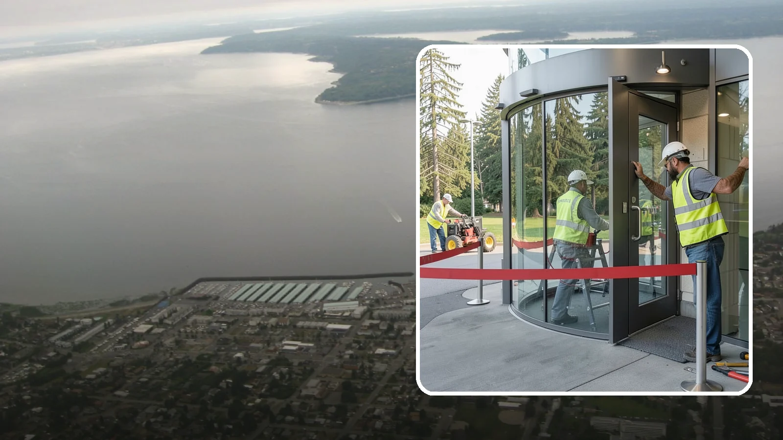 Door Repairs in Des Moines, King County, WA - Repair of exterior doors and hardware to maintain secure, accessible entrances at public buildings.