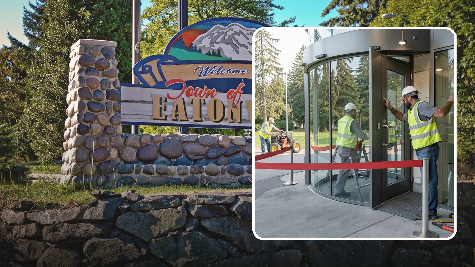 Door Repairs in Eatonville, Pierce County, WA - Repair of exterior doors and hardware to maintain secure, accessible entrances at public buildings.
