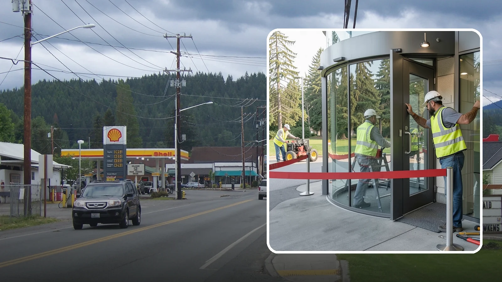 Door Repairs in Granite Falls, Snohomish County, WA - Repair of exterior doors and hardware to maintain secure, accessible entrances at public buildings.
