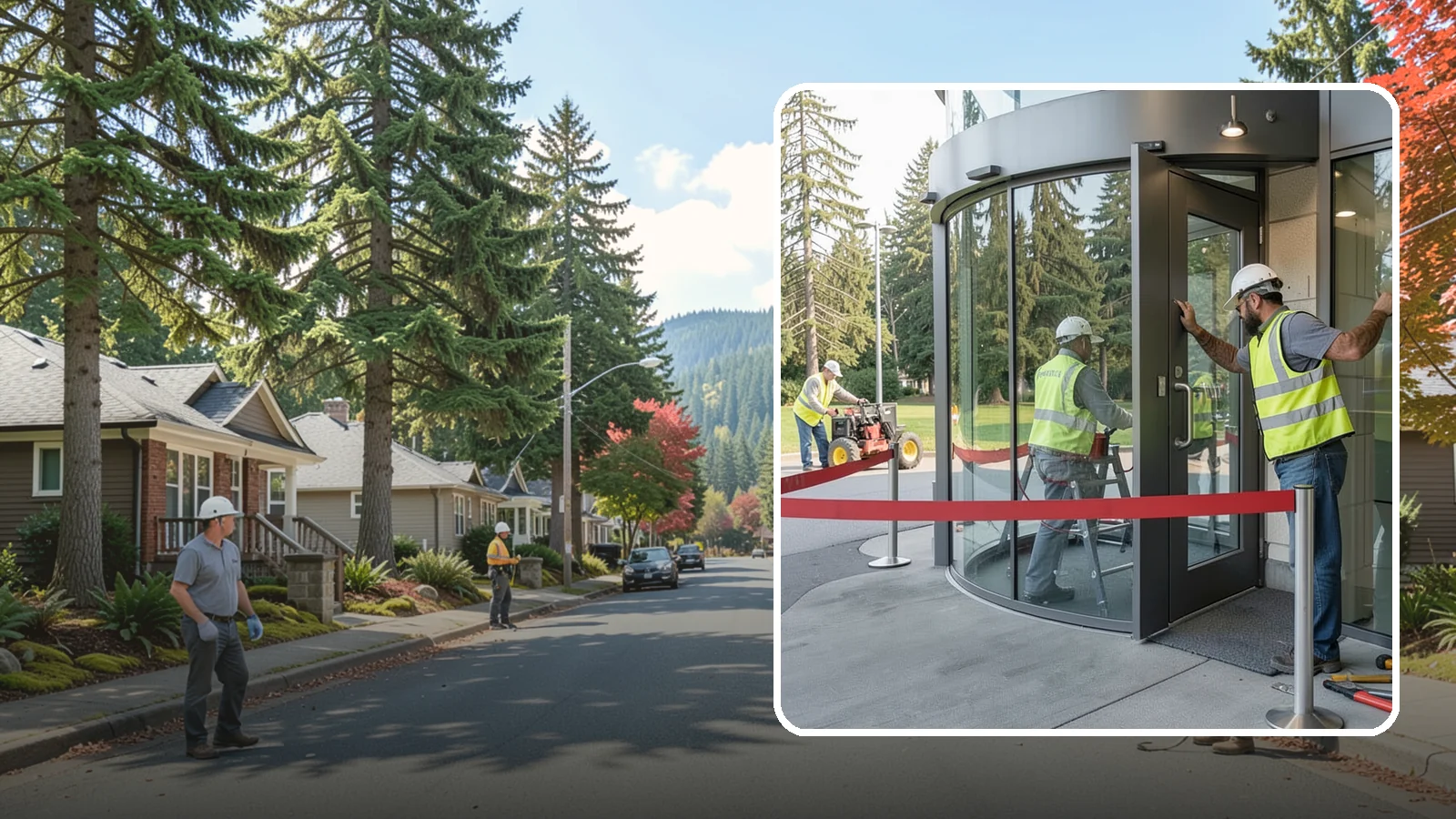 Door Repairs in Hunts Point, King County, WA - Repair of exterior doors and hardware to maintain secure, accessible entrances at public buildings.