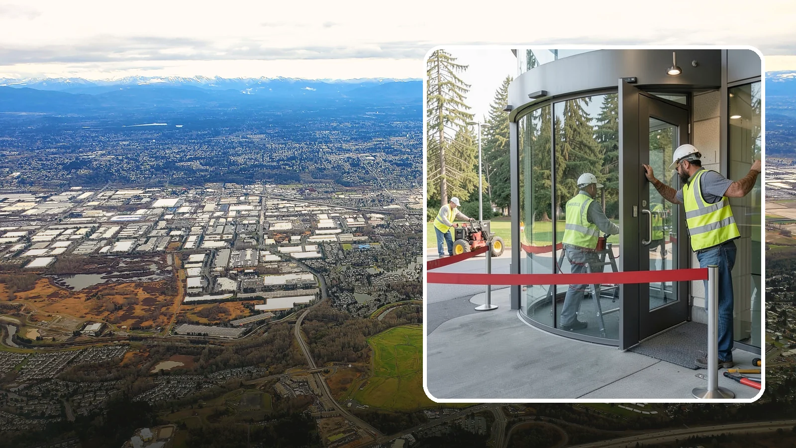 Door Repairs in Kent, King County, WA - Repair of exterior doors and hardware to maintain secure, accessible entrances at public buildings.