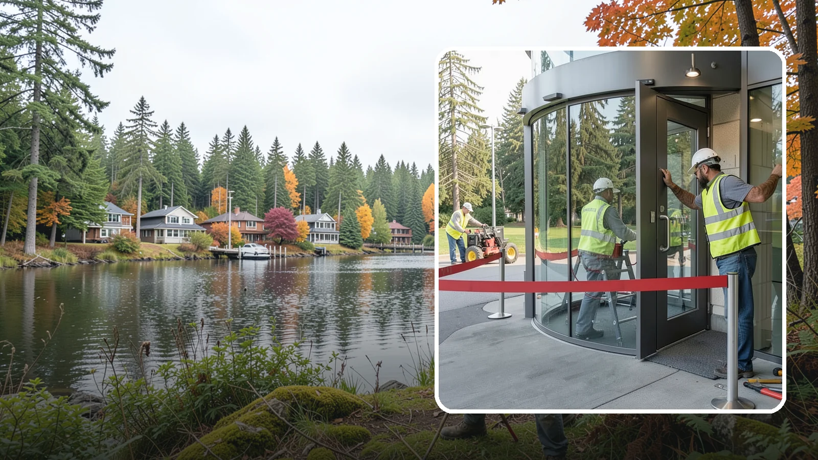Door Repairs in La Conner, Skagit County, WA - Repair of exterior doors and hardware to maintain secure, accessible entrances at public buildings.