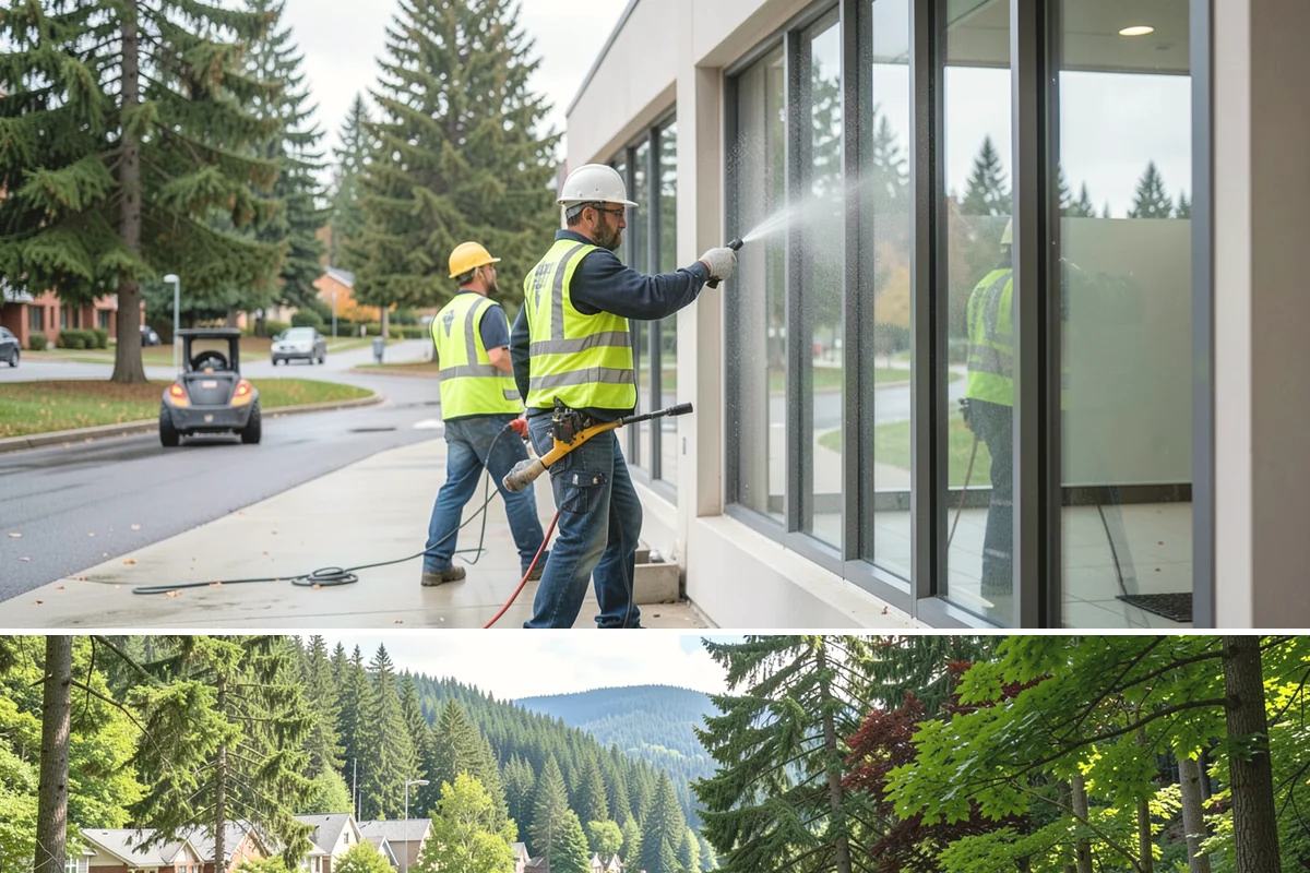 Door Repairs in Lake Forest Park, King County, WA - Door repairs are performed year-round, with weatherstripping renewal valuable before the cold, wet season.