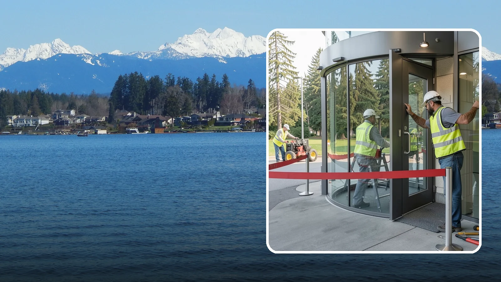 Door Repairs in Lake Stevens, Snohomish County, WA - Repair of exterior doors and hardware to maintain secure, accessible entrances at public buildings.