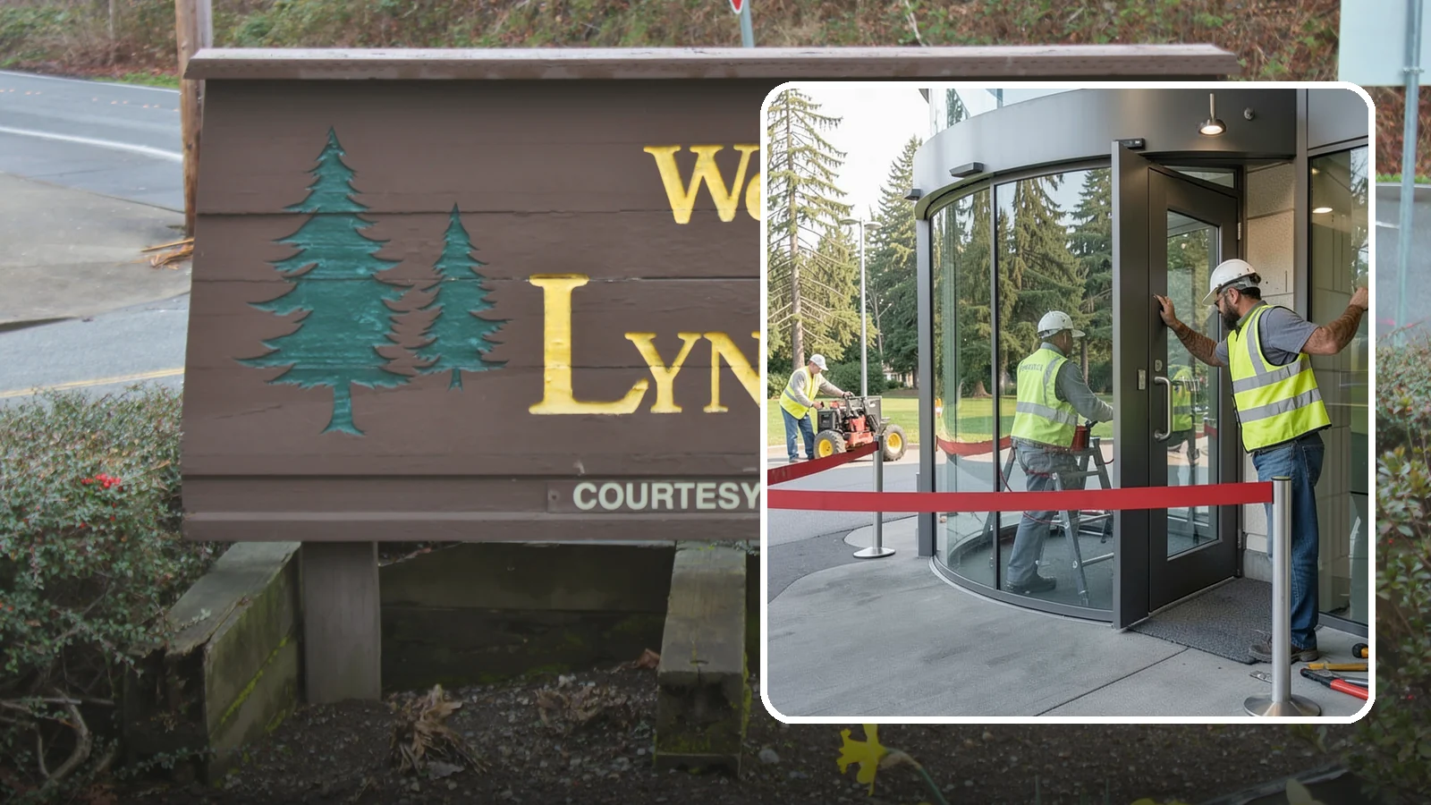 Door Repairs in Lynnwood, Snohomish County, WA - Repair of exterior doors and hardware to maintain secure, accessible entrances at public buildings.