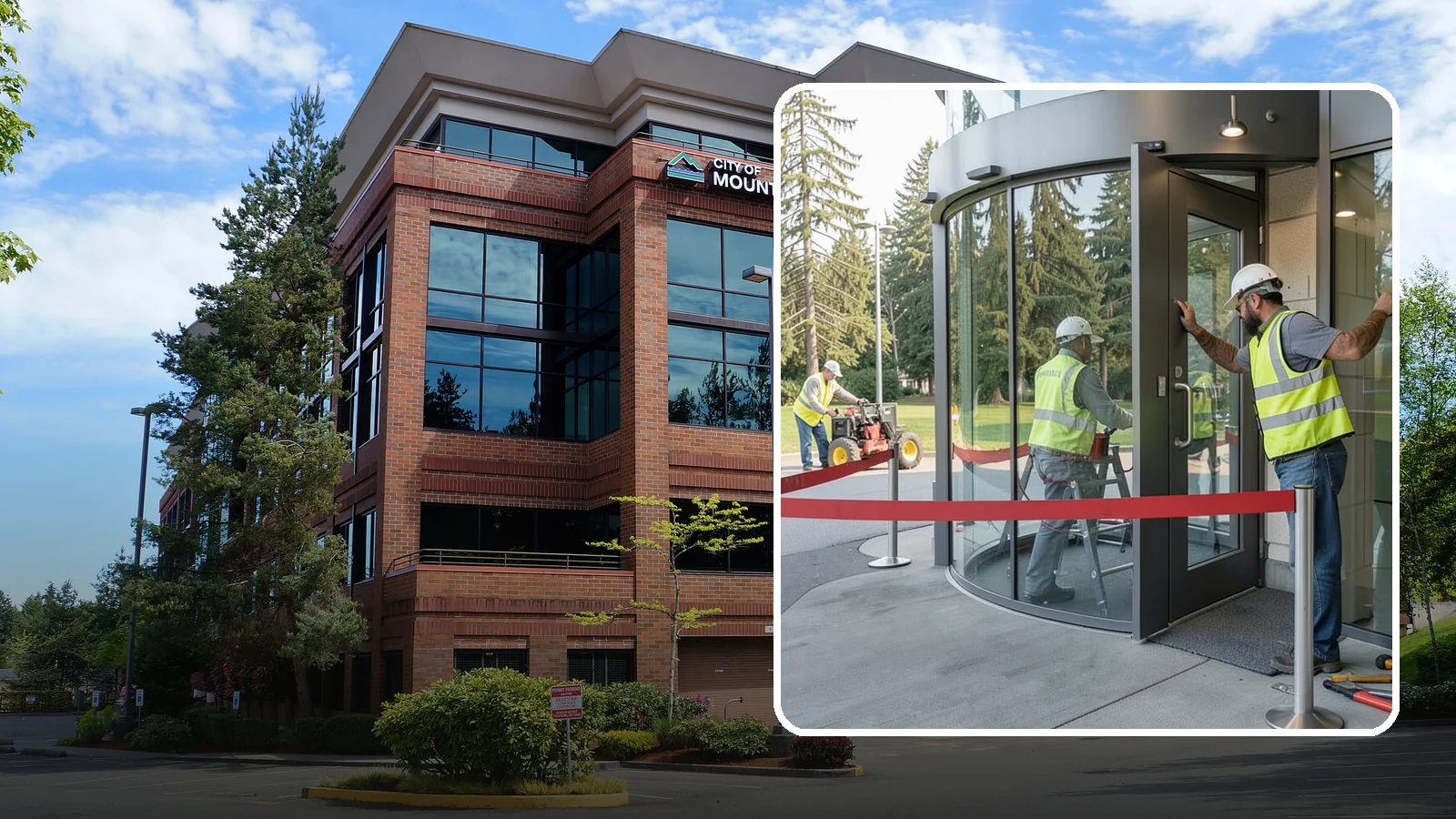 Door Repairs in Mountlake Terrace, Snohomish County, WA - Repair of exterior doors and hardware to maintain secure, accessible entrances at public buildings.