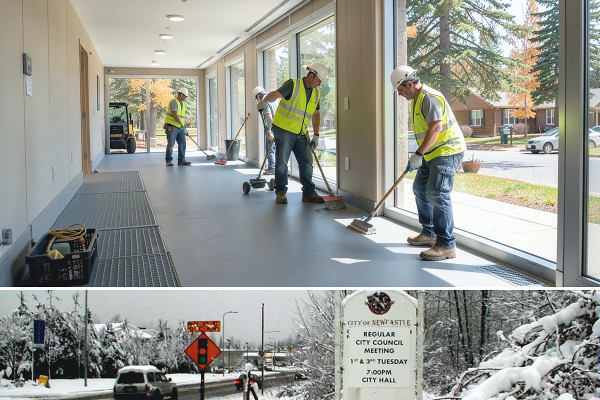 Door Repairs in Newcastle, King County, WA - Door repairs are performed year-round, with weatherstripping renewal valuable before the cold, wet season.