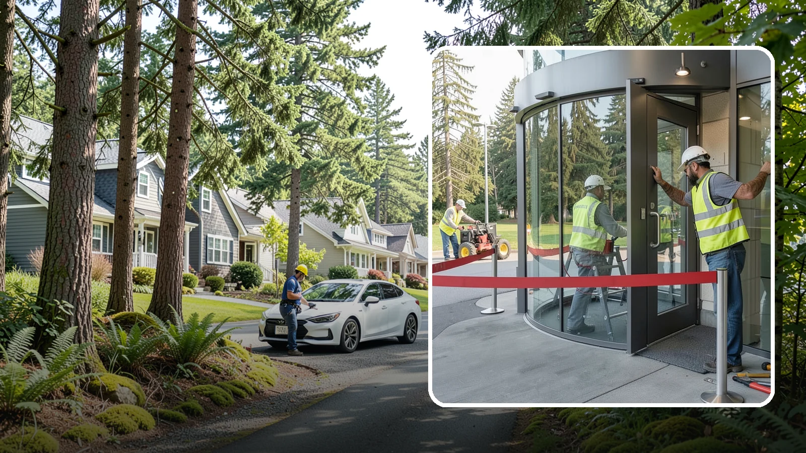 Door Repairs in Normandy Park, King County, WA - Repair of exterior doors and hardware to maintain secure, accessible entrances at public buildings.