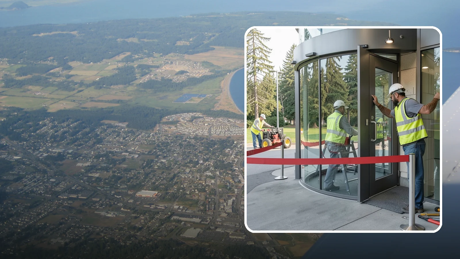 Door Repairs in Oak Harbor, Island County, WA - Repair of exterior doors and hardware to maintain secure, accessible entrances at public buildings.