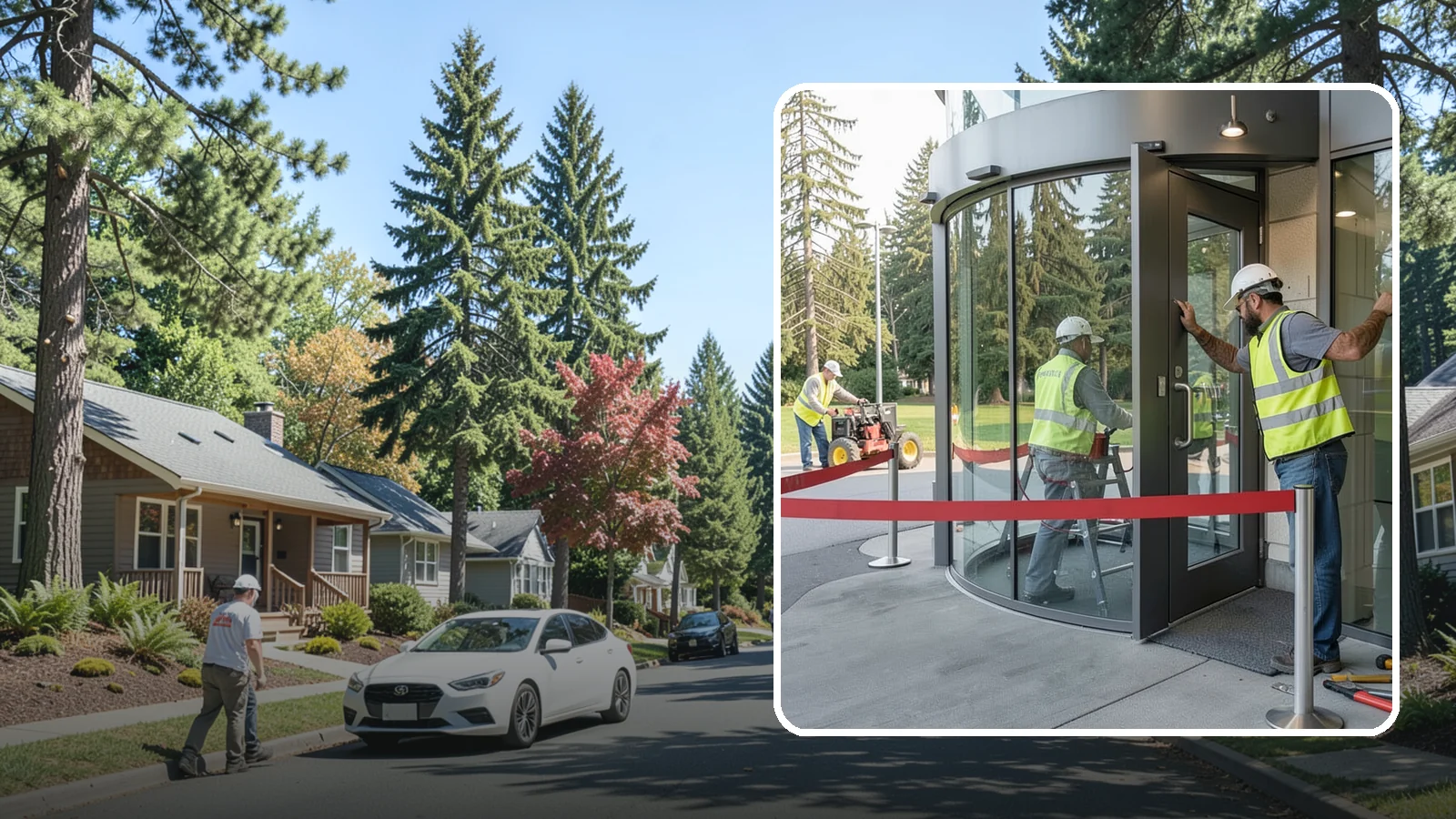 Door Repairs in Orting, Pierce County, WA - Repair of exterior doors and hardware to maintain secure, accessible entrances at public buildings.