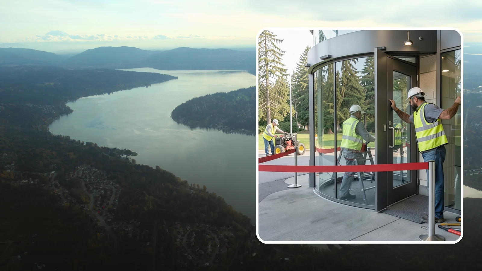 Door Repairs in Sammamish, King County, WA - Repair of exterior doors and hardware to maintain secure, accessible entrances at public buildings.