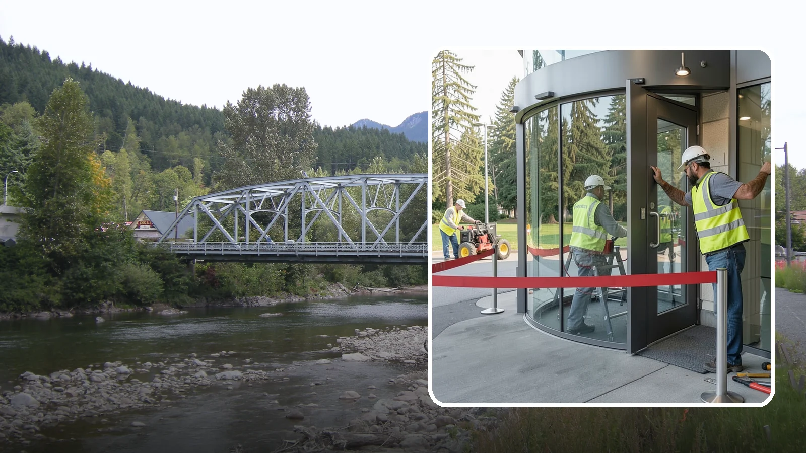 Door Repairs in Skykomish, King County, WA - Repair of exterior doors and hardware to maintain secure, accessible entrances at public buildings.