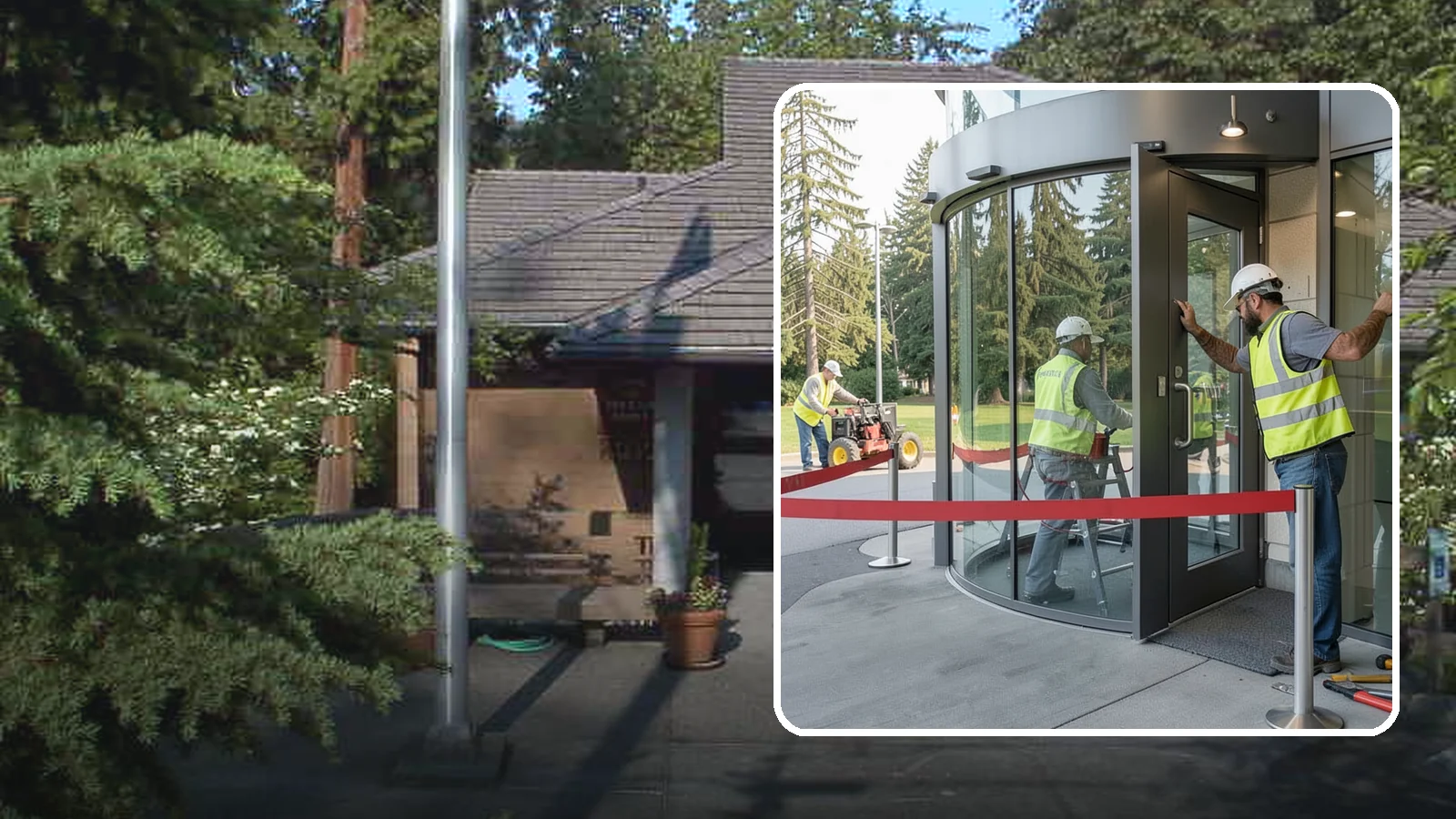 Door Repairs in Yarrow Point, King County, WA - Repair of exterior doors and hardware to maintain secure, accessible entrances at public buildings.